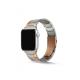 Apple Watch Ultra Uyumlu 49mm üçgen tasarım Metal Kordon-48 Gümüş-Rose Gold