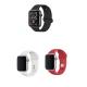 Apple Watch 3 4 5 6 7 8 9 SE Ultra 2 Uyumlu 42-44-45-49mm Klasik Silikon Kordon 3'lü Set-B18