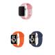 Apple Watch 3 4 5 6 7 8 9 SE Ultra 2 Uyumlu 42-44-45-49mm Klasik Silikon Kordon 3'lü Set-B14