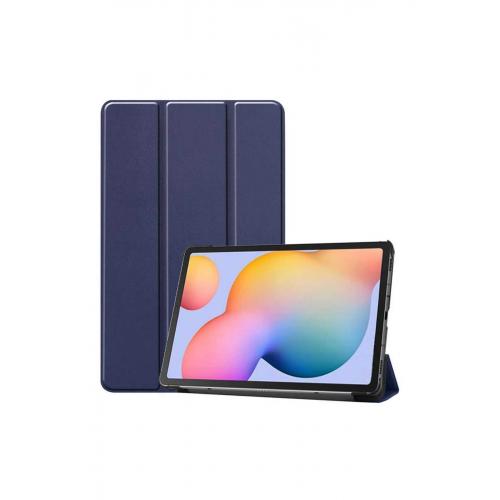 Samsung Galaxy Tab S7 T870 için Smart Cover Standlı Kılıf Lacivert
