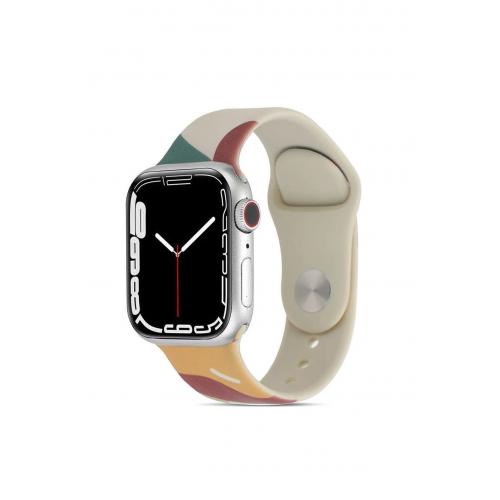 Apple Watch 4 (44mm) Uyumlu Için Green Mango Renkli Silikon Kordon-62