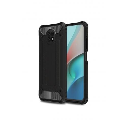 Xiaomi Redmi Note 9 5g Kılıf Çift Katmanlı Armour Case Siyah