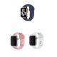 Apple Watch 3 4 5 6 7 8 9 SE Ultra 2 Uyumlu 42-44-45-49mm Klasik Silikon Kordon 3'lü Set-B4