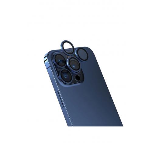 Apple iPhone 15 Pro Max için CL-13 Kamera Lens Koruyucu Mavi