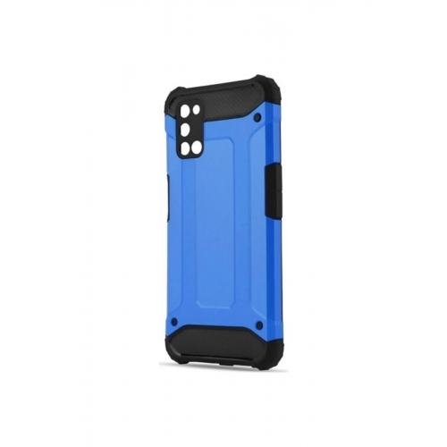 Oppo A72 Kılıf Çift Katmanlı Armour Case Mavi