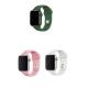 Apple Watch 3 4 5 6 7 8 9 SE Ultra 2 Uyumlu 42-44-45-49mm Klasik Silikon Kordon 3'lü Set-B9