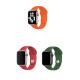 Apple Watch 3 4 5 6 7 8 9 SE Ultra 2 Uyumlu 42-44-45-49mm Klasik Silikon Kordon 3'lü Set-B34