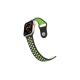 Apple Watch 3 4 5 6 7 8 9 SE Uyumlu 38-40-41mm Delikli Silikon Kordon-02 Turuncu-Siyah