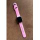 Apple Watch 6 Uyumlu 40mm Klasik Silikon Kordon Pembe