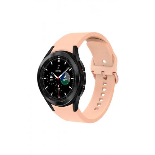 Galaxy Watch 6 (44mm) 20mm için Silikon Kordon-50 Pembe