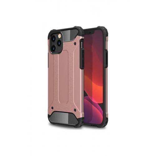 Apple Iphone 12 Pro Kılıf Çift Katmanlı Armour Case Rose Gold