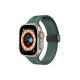 Apple Watch 3 4 5 6 7 8 9 SE Uyumlu 38-40-41mm Metal Tokalı Silikon kordon-84 Koyu Yeşil