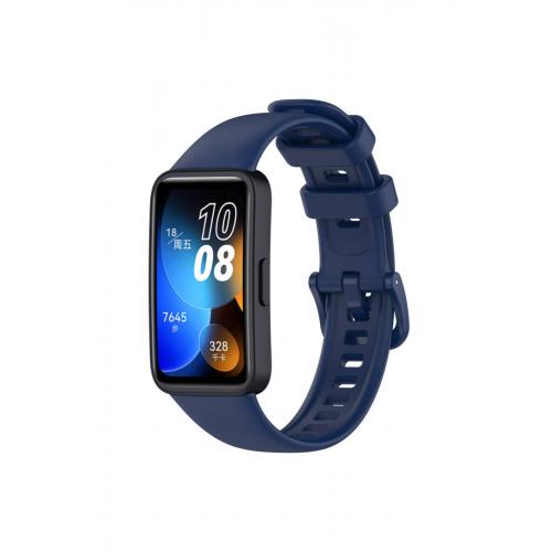 Huawei Band 8 Uyumlu Klasik Silikon Kordon Lacivert