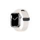 Apple Watch Ultra 2 Uyumlu 49mm Metal Tokalı Silikon kordon-84 Krem