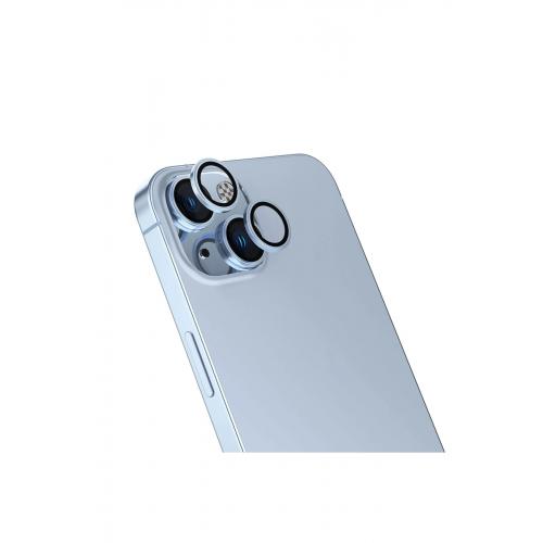 Apple iPhone 15 Plus için CL-13 Kamera Lens Koruyucu Bebek Mavisi