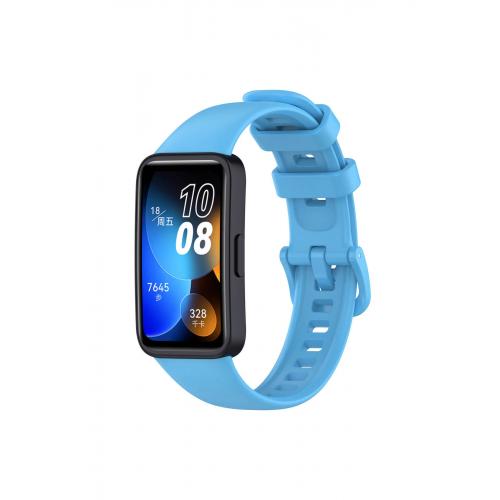 Huawei Band 8 Uyumlu Klasik Silikon Kordon Mavi