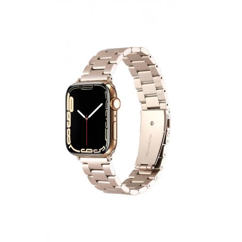 Apple Watch 8 (41mm) için Ayarlanabilir Metal Kordon-93 Starlight