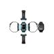 Apple Watch 3 4 5 6 7 8 9 SE Ultra/Ultra-2 Uyumlu 42-44-45-49mm Silikon kordon-84 Derin Mor