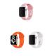 Apple Watch 3 4 5 6 7 8 9 SE Ultra 2 Uyumlu 42-44-45-49mm Klasik Silikon Kordon 3'lü Set-B7