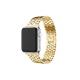 Apple Watch 3 4 5 6 7 8 9 SE Ultra/Ultra-2 Uyumlu 42-44-45-49mm pullu Metal Kordon-30 Gold