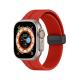 Apple Watch 3 4 5 6 7 8 9 SE Ultra/Ultra-2 Uyumlu 42-44-45-49mm Silikon kordon-84 Kırmızı