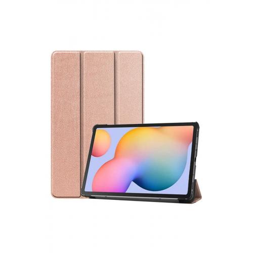 Lenovo M10 Plus Tb-x606f Için Smart Cover Standlı Kılıf Rose Gold