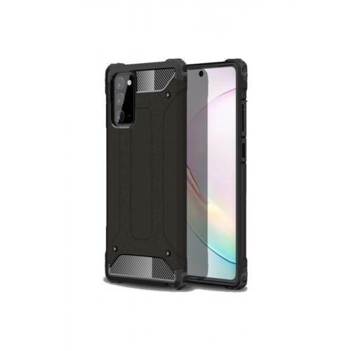 Samsung Galaxy Note 20 Kılıf Çift Katmanlı Armour Case Siyah