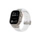 Apple Watch 3 4 5 6 7 8 9 SE Ultra/2 (42-44-45-49mm) için Spor Silikon Kordon-113 Beyaz