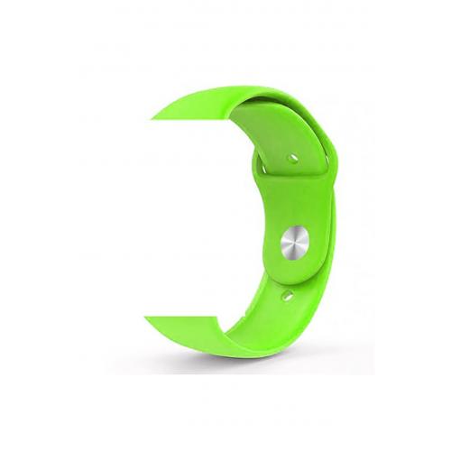 Apple Watch SE (40mm) Uyumlu Klasik Silikon Kordon No 52 Açık Yeşil