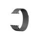 Apple Watch 3 4 5 6 7 8 9 SE Ultra/Ultra-2 Uyumlu 42-44-45-49mm Hasır Metal Kordon-01 Gri