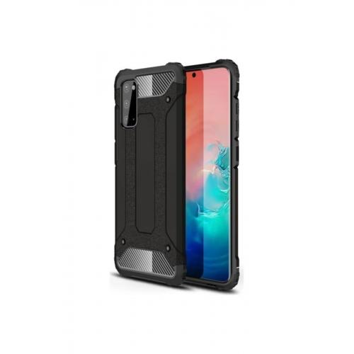 Samsung Galaxy S20 Fe Kılıf Çift Katmanlı Armour Case Siyah