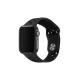 Apple Watch 3 4 5 6 7 8 9 SE Uyumlu 38-40-41mm Delikli Silikon Kordon-02 Siyah