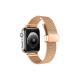 Apple Watch 3/4/5/6/7/8/SE/Ultra Uyumlu 42-44-45-49mm Klipsli Hasır Metal Kordon-85 Rose Gold