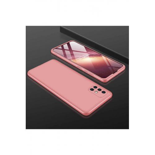 Samsung Galaxy A51 için Kılıf Ays Kapak Rose Gold