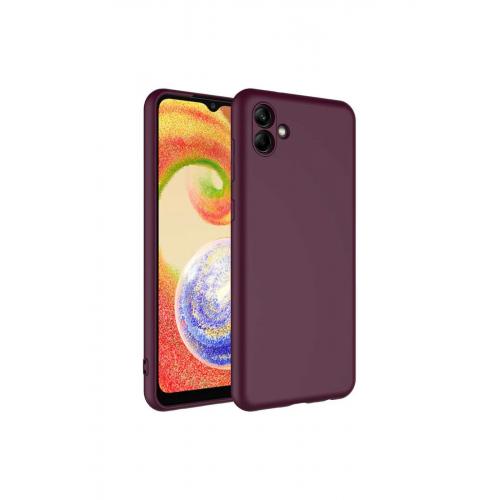 Galaxy A04 Mara Lansman Silikon Kapak Koyu Mor