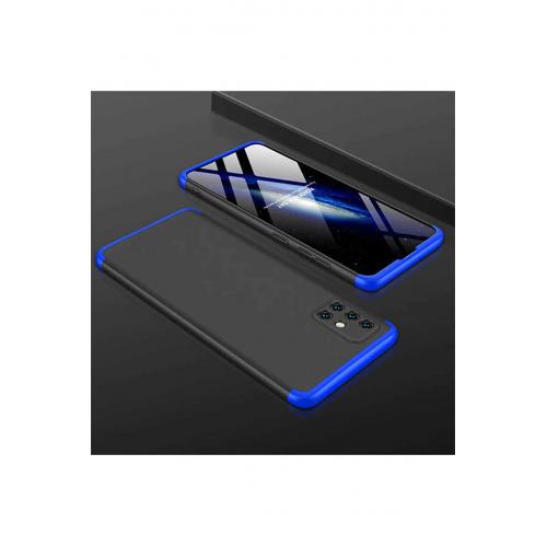 Samsung Galaxy A51 için Kılıf Ays Kapak Siyah - Mavi
