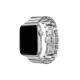 Apple Watch 3 4 5 6 7 8 9 SE Ultra/Ultra-2 Uyumlu 42-44-45-49mm Metal Kordon-41 Gümüş