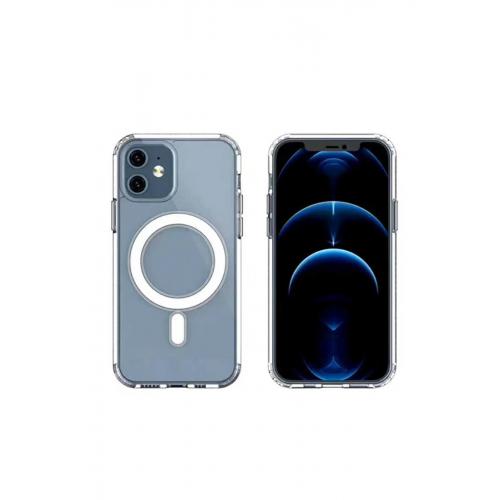 Apple Iphone 11 Için Magnetik Dizaynlı Tacsafe Wireless Kapak Şeffaf