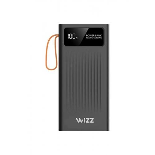 WP011S 10.000 mAh Kendinden Dahili Kablolu Dijital Göstergeli Fenerli Powerbank