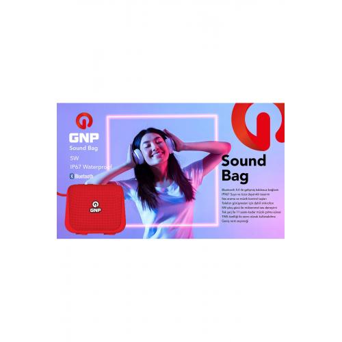 Sound Bag Bluetooth Hoparlör Kırmızı