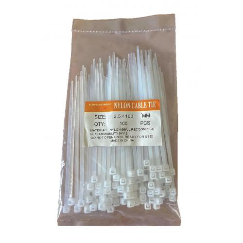 Plastik Kablo Bağı Cırt Kelepçe 100x2,5 Pa66 V2 10 Paket 1000 Adet