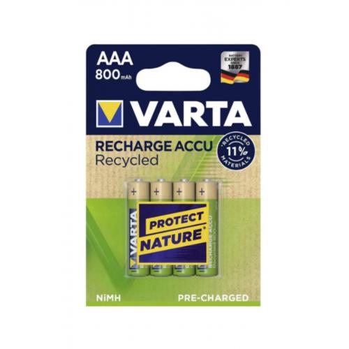 56813 Recycled 800mah Aaa Şarj Edilebilir Ince Kalem Pil 4'lü Paket