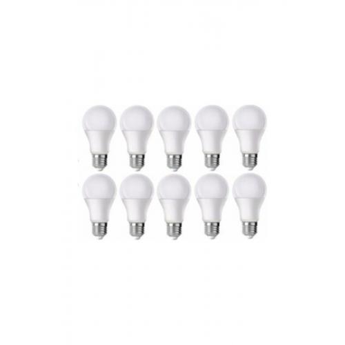 Led - 9w - Beyaz Işık - E27 - 10lu - Tasarruflu Led Ampul 9w Ampul