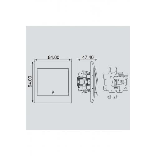 Viko Panasonic Thea Blu Vavien Mekanizma Wbtm01035nc-tr