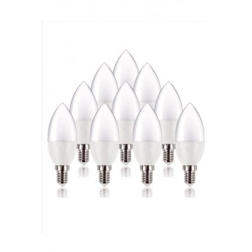 Led Mum Ampul 7 Watt 10 Adet Beyaz Işık E 14 Ince Duy