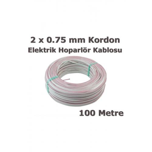 100m Metre 2*0.75mm Kordon Kablo Elektrik Ve Hoparlör Kablosu