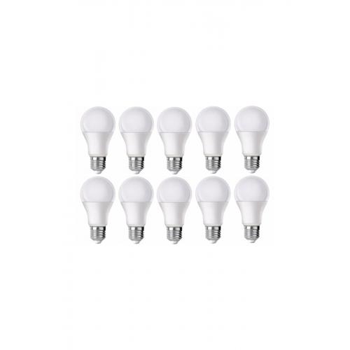 Led Ampul Beyaz Renk 9 Watt Tasarruflu 10 Lu Paket